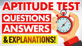 APTITUDE TEST Questions Answers amp Explanations How to PASS an APTITUDE TEST with 100 [upl. by Appel]