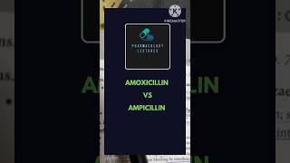 Amoxicillin vs ampicillin pharmacology pharmacologymcq antibiotics antimicrobial [upl. by Ho]