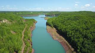 Aerial tour of the iron range in Minnesota [upl. by Ahtamas]