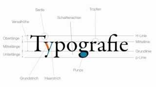 Typografie  Grundbegriffe [upl. by Lenej]