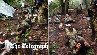 Moment Russian troops surrender to Ukrainian soldiers in Izyum [upl. by Cassy]