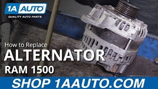 How to Remove Alternator 0919 Ram 1500 [upl. by Sueaddaht392]