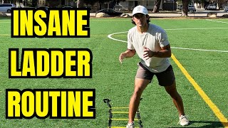 The BEST LADDER DRILL FOOTWORK ROUTINE [upl. by Blinnie15]