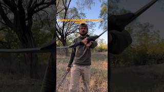 Budget bow hunt bowhunting survival longbow recurve cheapbow camping [upl. by Kantos]