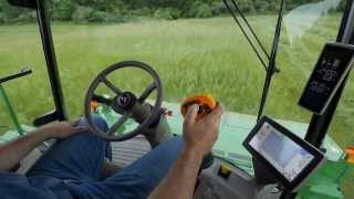 John Deere W235 Windrowers Video [upl. by Boaten]