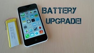 Goophone i5C MTK6572  Battery Upgrade [upl. by Bausch]