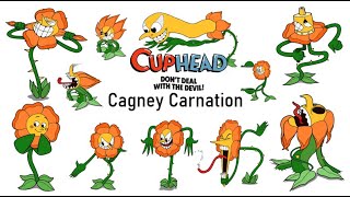 Cuphead CAGNEY CARNATION Animated Spritesheet with Audio cuphead [upl. by Frager]