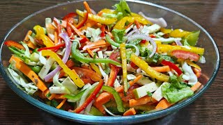 Vegetables Salad  Healthy Vegetables Salad [upl. by Abixah779]