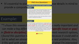 PhD Viva Question with Answer 218 phd phdviva [upl. by Ari]