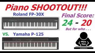 Roland FP30X vs Yamaha P125 [upl. by Ayyidas142]