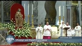 Papstmesse am Hochfest der Muttergottes  Neujahr 2015 [upl. by Pentha]