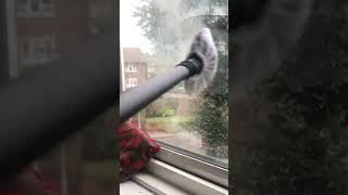 Steam Cleaning Dirty Windows With Karcher SC3 [upl. by Ocin]