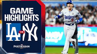 Dodgers vs Yankees World Series Game 3 Highlights 102824  MLB Highlights [upl. by Imer]