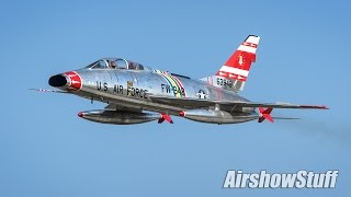 Vietnam Jets  MiG17A4F100  EAA AirVenture Oshkosh 2015 [upl. by Aidualc]