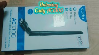 Cudy WU1400 AC1300 Dual Band Wifi USB Adapter Unboxing amp Setup  Cudy  WiFi gadget [upl. by Bovill]