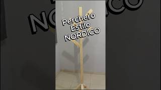 Como hacer un Perchero de Madera  SORPRENDENTE Perchero Nordico [upl. by Atnahsal]