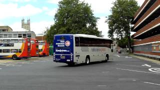 GLOUCESTERSHIRE BUSES National Express volvo B12B Plaxton YN56 SGU [upl. by Amzaj]