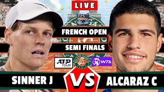 🔴LIVE Sinner vs Alcaraz Semifinal• French Open 2024 rolandgarros wta atp aotennis2 [upl. by Lowenstein]