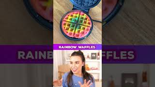 I tried to make 🌈 rainbow WAFFLES … 🦄 [upl. by Godfry172]