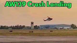 AW139 forced landing at Houma terrebonne airport Louisiana Canada  aw139forcedlanding [upl. by Nima677]