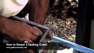 How to Reseal a Leaking Gutter [upl. by Quick]