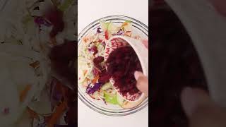 Deliciously Simple Apple Cranberry Coleslaw Recipe [upl. by Ishmael]