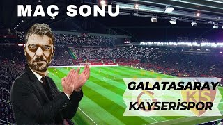 GALATASARAYIMIZKAYSERİSPOR MAÇ SONU DEĞERLENDİRMESİ [upl. by Natty]