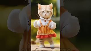 Cute beautiful 🥰 cat 😺🐈 funny 🤣 dance cute song catlover catdance dogdance shots [upl. by Anitsirc]