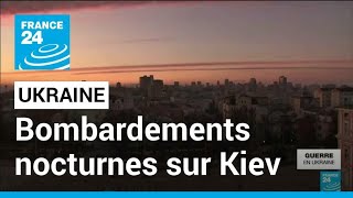 Guerre en Ukraine  Bombardements nocturnes sur Kiev • FRANCE 24 [upl. by Novets]