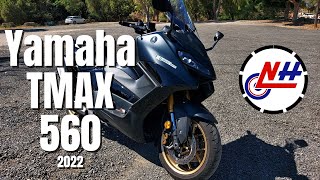 Yamaha TMAX 560 Tech MAX 2022  Test Ride Review Walkaround Soundcheck 0  100 kph  VLOG 340 [upl. by God202]