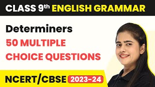 Class 9 English Grammar MCQs 50 Solved  Determiners MCQs [upl. by Llerehc]