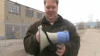 Fanon MV2025s Bullhorn Megaphone Loud Speaker Demonstration [upl. by Gnoh614]