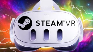 EASY amp FREE Way To Play SteamVR PC VR On Quest 3 and Quest 2 [upl. by Linskey]