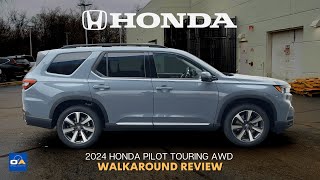 2024 Honda Pilot Touring  BEST 3Row Family SUV  2024 Honda Pilot Exterior amp Interior Review [upl. by Nawyt]