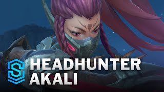 Headhunter Akali Wild Rift Skin Spotlight [upl. by Aziram]