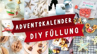 Adventskalender günstig selbst befüllen und selber machen 24 selbstgemachte DIY Ideen  TRYTRYTRY [upl. by Notyap]