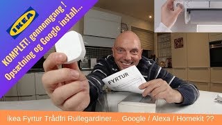 ikea Trådfri Fyrtur Rullegardiner Danish [upl. by Yanaj]