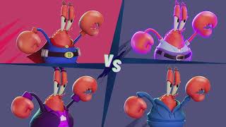 Mr Krabs Vs Mr Krabs Vs Mr Krabs Vs Mr Krabs  Nick All Star Brawl 2 [upl. by Sifan]