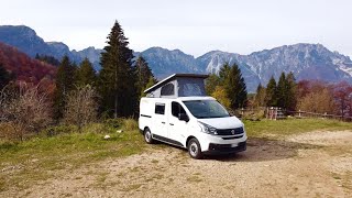 VITA IN CAMPER  La Montagna Spaccata in Fiat Talento [upl. by Rydder]