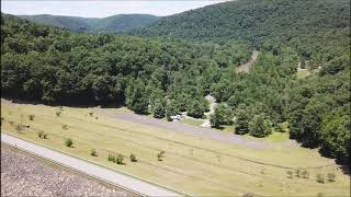 Dam Camp Tionesta Pennsylvania Drone Video [upl. by Utley]