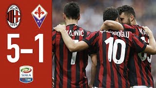 Highlights AC Milan 51 Fiorentina  Matchday 38 Serie A 201718 [upl. by Weight]