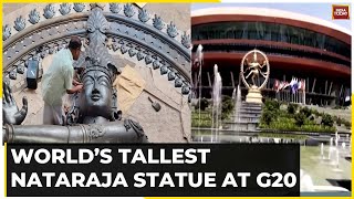 G20 Summit 2023 Mesmerizing 28 Ft Tall Statue Installed At G20 Venue In Delhis Bharat Mandapam [upl. by Oibaf35]