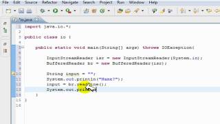 USER Input in JAVA INPUTOUTPUT Tutorialhelp IO [upl. by Oicangi]