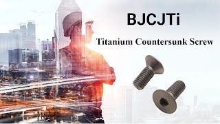 BJCJTi Factory Supply Titanium Countersunk Screws [upl. by Ambie524]