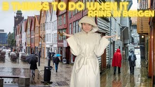 3 THINGS TO DO WHEN IT RAINS IN BERGEN  Norway  Cafes  Cozy [upl. by Llyrad710]