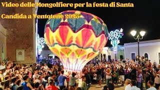 Video delle Mongolfiere per la festa di Santa Candida a Ventotene 2023 [upl. by Arries]