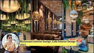 Top 100 Restaurant Interior Designs  Cafe Interior Design Restaurant Ceiling Designs 2023  IAS [upl. by Aurlie]