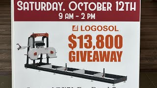 Bandsaw Mill GIVEAWAY We are giving away a Logosol B751 Bandsaw Mill [upl. by Acirre904]