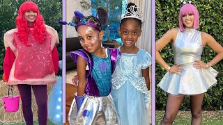 Gabrielle Union and Tia Mowrys Daughters Trick or Treat Together [upl. by Zohar]