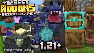 Top 10 MEJORES ADDONS QUE NECESITAS en Minecraft 121 Bedrock EditionPE MODS PARA MINECRAFT PE [upl. by Nnyled917]